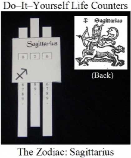 Role Playing Games - Do-it-Yourself Life Counter: Sagittarius