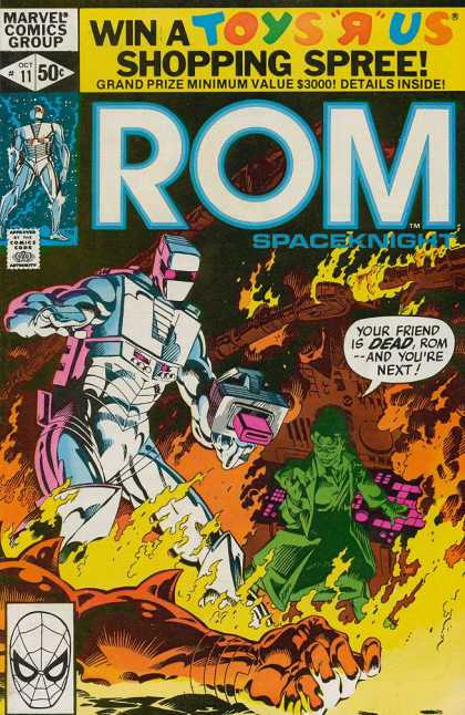 ROM Spaceknight 11 - Marvel - Robot - Flame - Gun - Shopping Spree