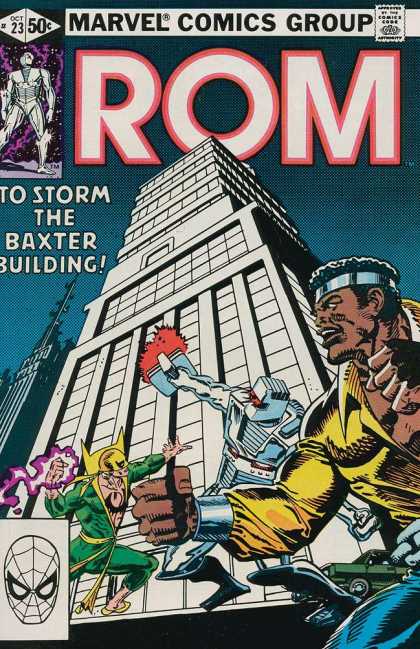 ROM Spaceknight 23 - To Storm The Baxter Building - Marvel Comic Group - Fight - Robot - Oct 23