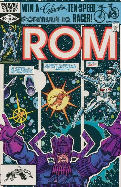 ROM Spaceknight 27 - Marvel Comics Group - Rom - Marvels Rom - Formula 10 - Ten Speed Racer
