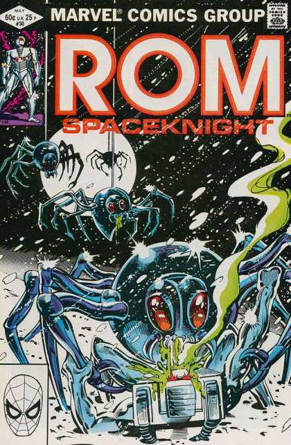 ROM Spaceknight 30 - Marvel Comics - Comics Code Authority - May - Moon - Spiders