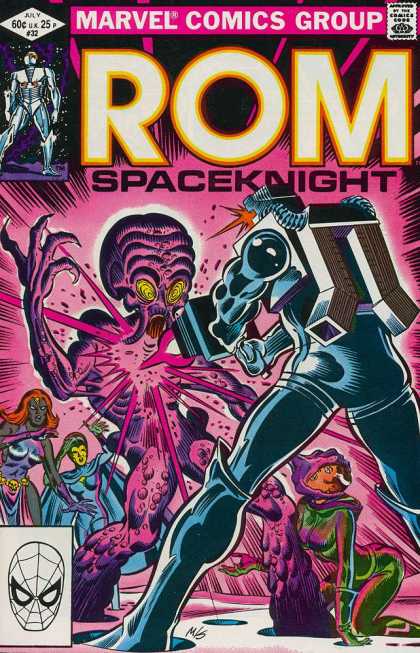 ROM Spaceknight 32 - Marvel - Pink - Alien - Gun - Shoot