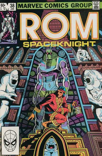 ROM Spaceknight 38 - Monsters - Ghastly - Lantern - White Creatures - Headband