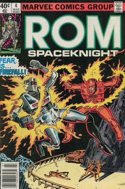 ROM Spaceknight 4 - Marvel - Fear Is Firefall - Mountain Pass - Fighting - Robot