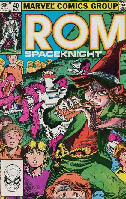 ROM Spaceknight 40 - Kids - Pied Piper - Pan Flute - Pink Dragons - Robot