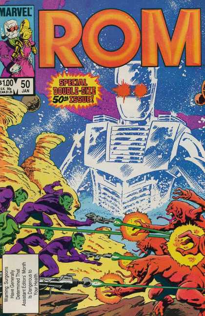 ROM Spaceknight 50 - Marvel - 50 - Jan - Double-size - 50th Issue