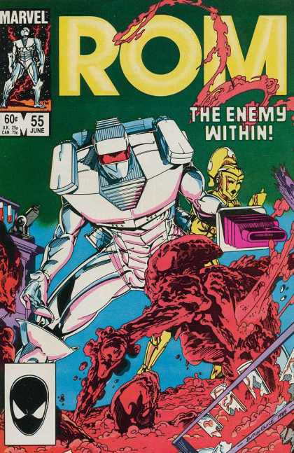 ROM Spaceknight 55 - The Enemy Within - Issue 55 June - Robot - Gold - Monster