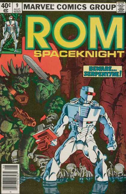 ROM Spaceknight 9 - Marvel - Beware Serpentyne - Skeleton - Sword - Ready For Attack