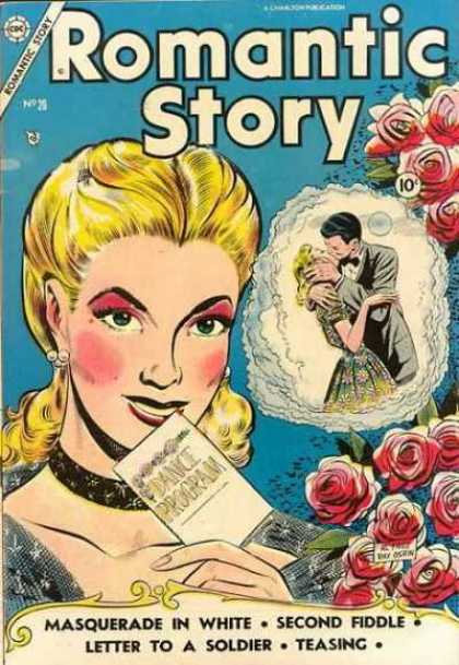 Romantic Story 26 - Teasing - Letter To A Soldier - Second Fiddle - Dance Program - Masquerade In White