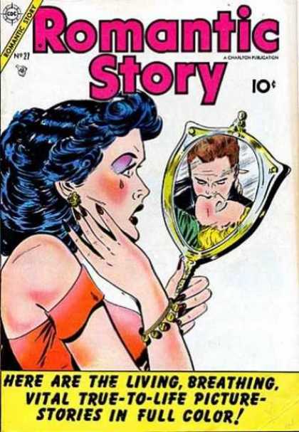 Romantic Story 27 - Woman - Man - Mirror - Reflection - Couple