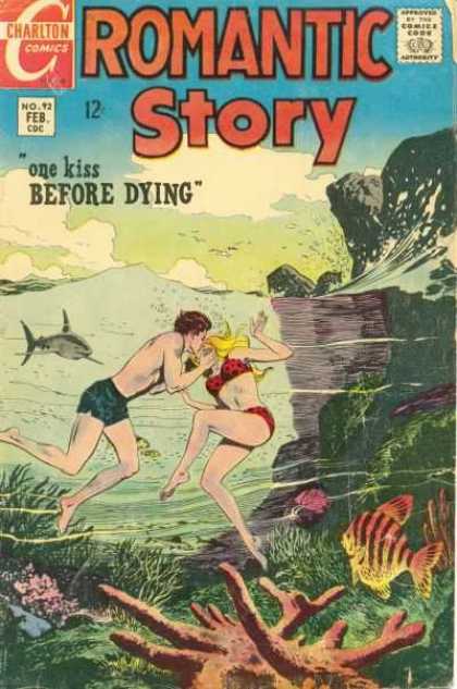 Romantic Story 92 - One Kiss Before Dying - Shark - Coral - Fish - Sea