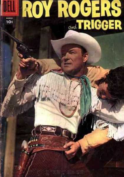 Roy Rogers Comics 111 - Cowboy - Gun - Fighting - Cowboy Hat - Scarf