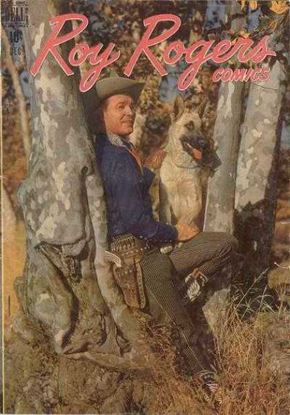 Roy Rogers Comics 12 - German Shephard - Cowboy - Gun - Holster - Forest