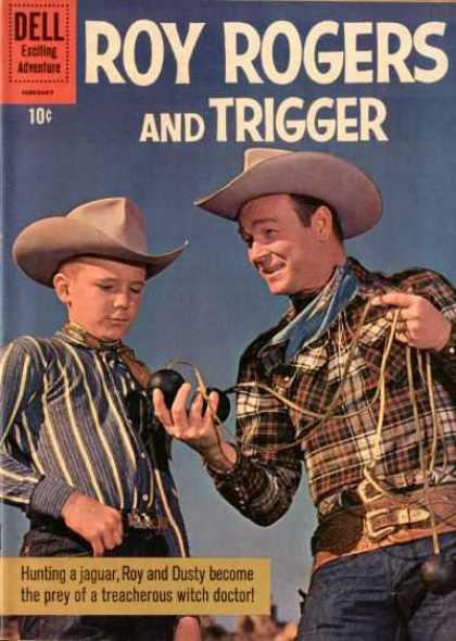 Roy Rogers Comics 141 - Roy Rogers - Trigger - Cowboy Hat - Belts - Bandanas