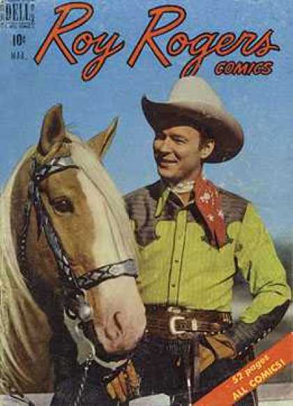 Roy Rogers Comics 27 - Horse - Cowboy - Hat - Red Scarf - 52 Pages