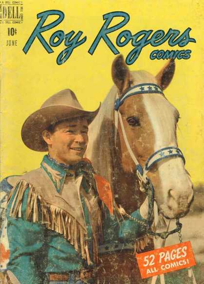 Roy Rogers Comics 30 - 10 June - Dell Comic - 52 Pages All Comics - Horse - Cap
