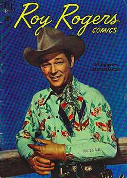 Roy Rogers Comics 33 - Cowboy - Hat - Scarf - Blue - Man