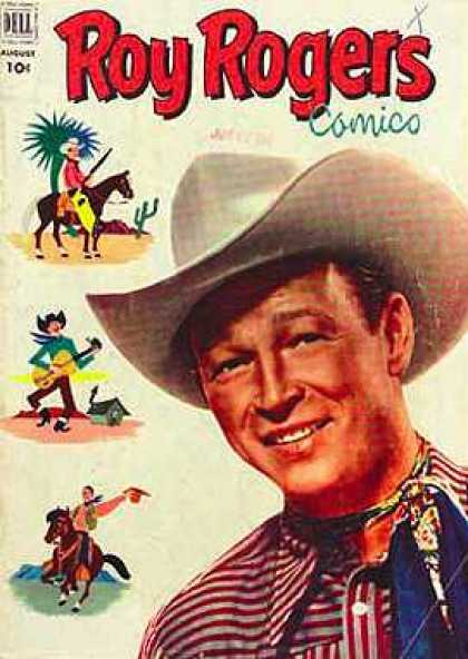 Roy Rogers Comics 56 - Horse - Guitar - Cowboy - Cowboy Hat - Cactus