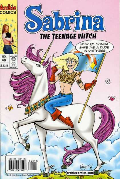 Sabrina 2 48 - The Teenage Witch - Unicorn - Flag - Blonde - Rescue