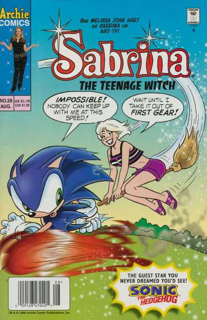 Sabrina 28 - Sonic - Broom - Flying - Fire - Chasing