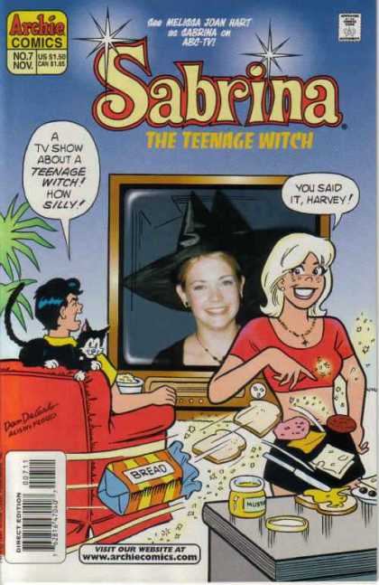 Sabrina 7 - Melissa Joan Hart - Tv - Teenage Witch - Harvey - Black Cat