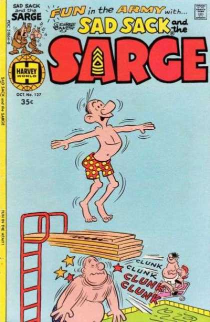 Sad Sack and the Sarge 127 - Bathing Suits - Diving Board - Overweight - Seeing Stars - Swimming Pool