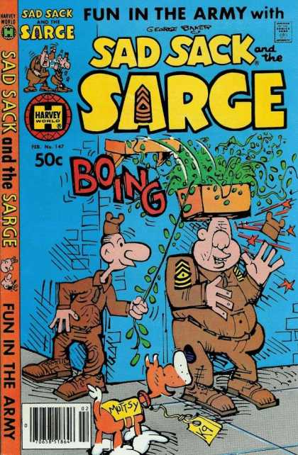 Sad Sack and the Sarge 147 - Army - Muttsy - Soliders - Dog - Boing