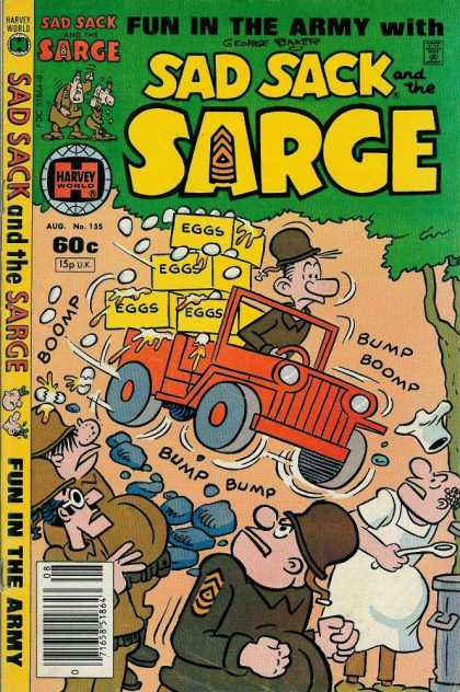 Sad Sack and the Sarge 155 - Jeep - Eggs - Cook - Soldiers - Tree