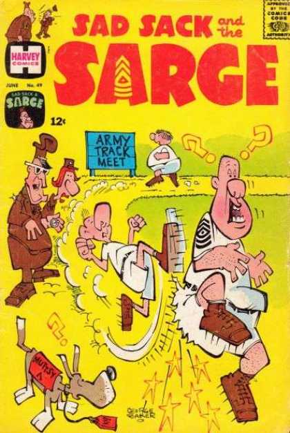 Sad Sack and the Sarge 49 - Army Track Meet - No 49 - June - Comedy - Muttsy