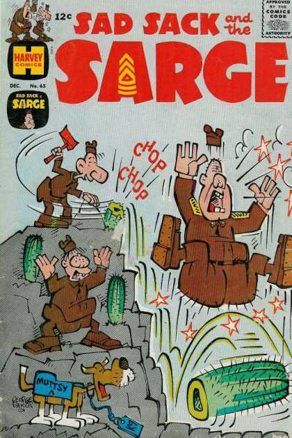 Sad Sack and the Sarge 65 - Muttsy - Cactus - Axe - George Baker - Comics Code Authority