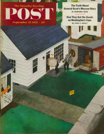 Saturday Evening Post - 1952-09-27: The Tuba Next Door (George Hughes)