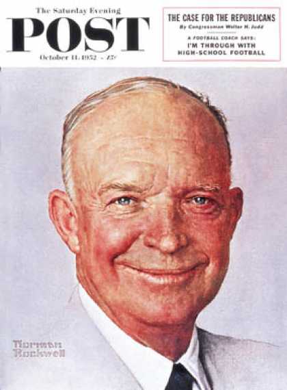 Saturday Evening Post - 1952-10-11: Eisenhower (Norman Rockwell)