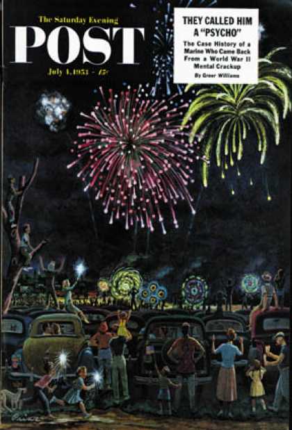 Saturday Evening Post - 1953-07-04: Fireworks (Ben Kimberly Prins)