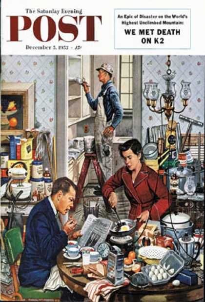 Saturday Evening Post - 1953-12-05: Home Improvement (Stevan Dohanos)