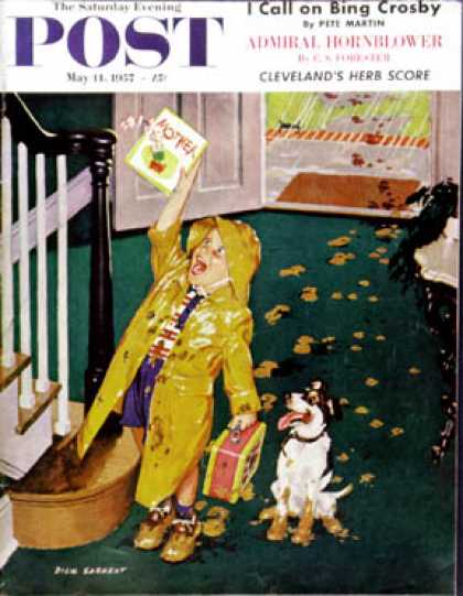 Saturday Evening Post - 1957-05-11: Happy Mother's Day (Richard Sargent)