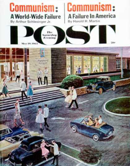 Saturday Evening Post - 1962-05-19: Prom Dates in Parking Lot (Ben Kimberly Prins)