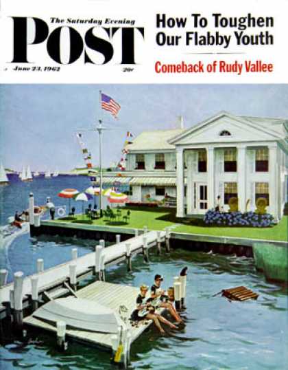 Saturday Evening Post - 1962-06-23: Yacht Club (George Hughes)