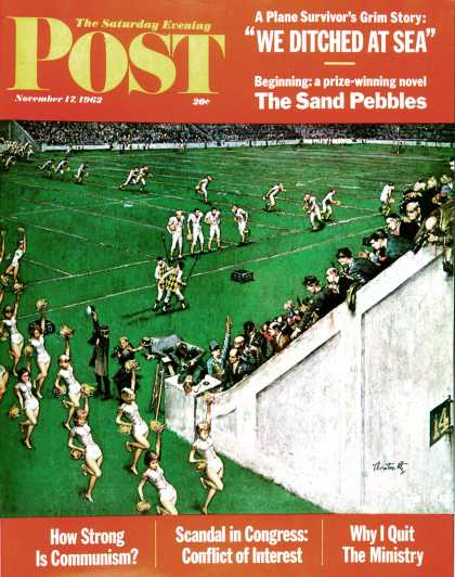 Saturday Evening Post - 1962-11-17: Baton Twirlers Leave the Field (Thornton Utz)