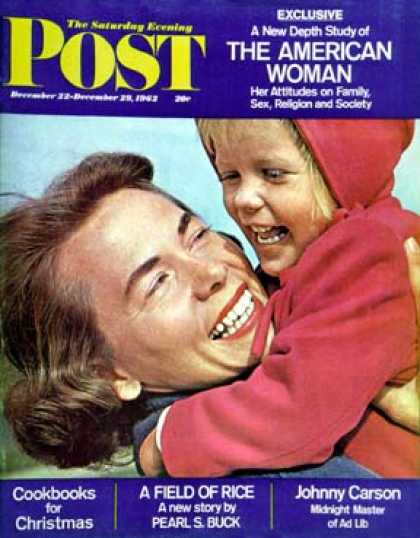 Saturday Evening Post - 1962-12-22: American Woman (Wayne Miller)