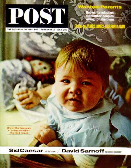 Saturday Evening Post - 1963-02-16: Foster Child (Burt Glinn)