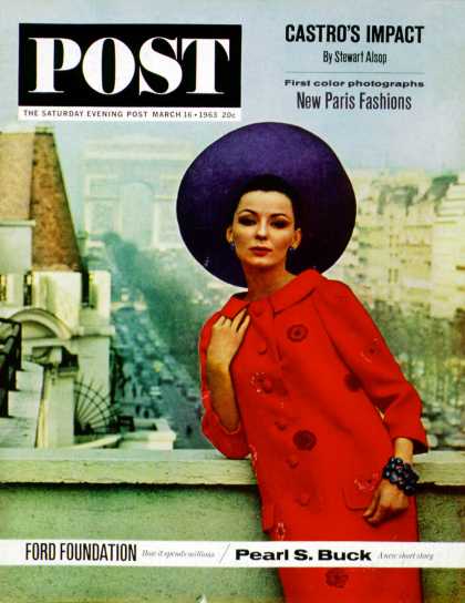 Saturday Evening Post - 1963-03-16: Paris Fashions (Burt Glinn)