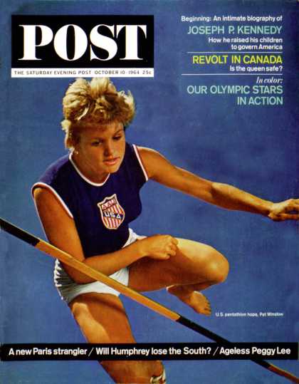 Saturday Evening Post - 1964-10-10: Olympic Pentathlete (Lawrence J. Schiller)