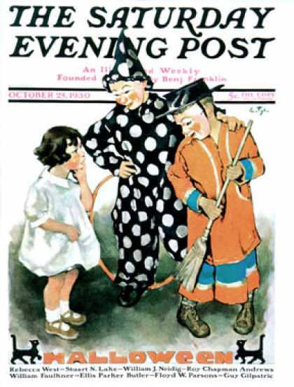 Saturday Evening Post - 1930-10-25: Trick-Or-Treat (Ellen Pyle)