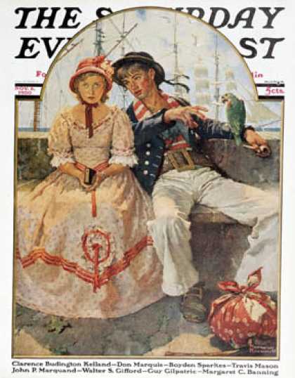 Saturday Evening Post - 1930-11-08: "Yarn Spinner" (Norman Rockwell)