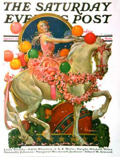 Saturday Evening Post - 1931-04-25: Circus Bareback Rider (E. M. Jackson)