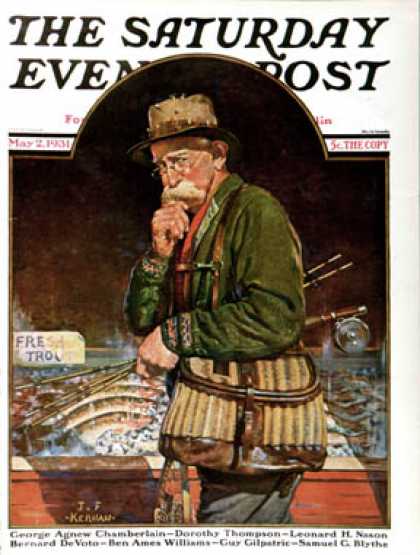 Saturday Evening Post - 1931-05-02: Fishing at the Market (J.F. Kernan)