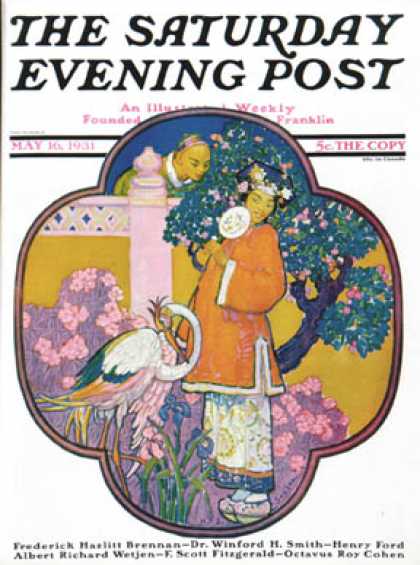 Saturday Evening Post - 1931-05-16: Chinese Garden (Henry Soulen)