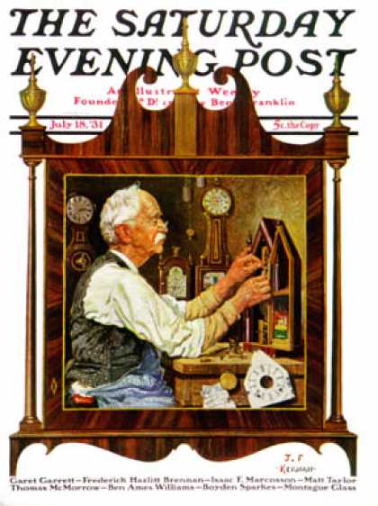 Saturday Evening Post - 1931-07-18: Clockmaker (J.F. Kernan)