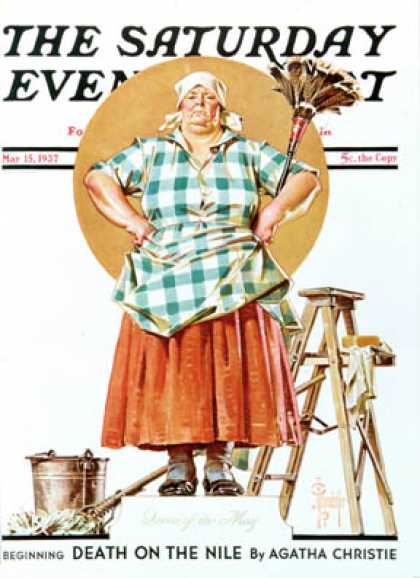 Saturday Evening Post - 1937-05-15: May Queen (J.C. Leyendecker)