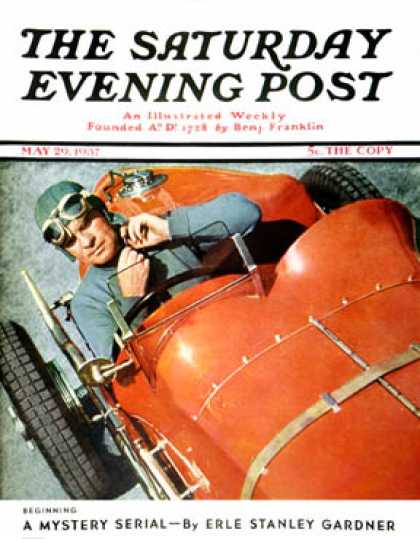 Saturday Evening Post - 1937-05-29: Auto Racing (Ivan Dmitri)
